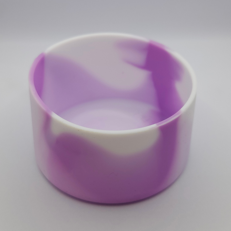 Load image into Gallery viewer, SILICONE BOTTLE BASE LARGE [CLR:WHITE/PURPLE]
