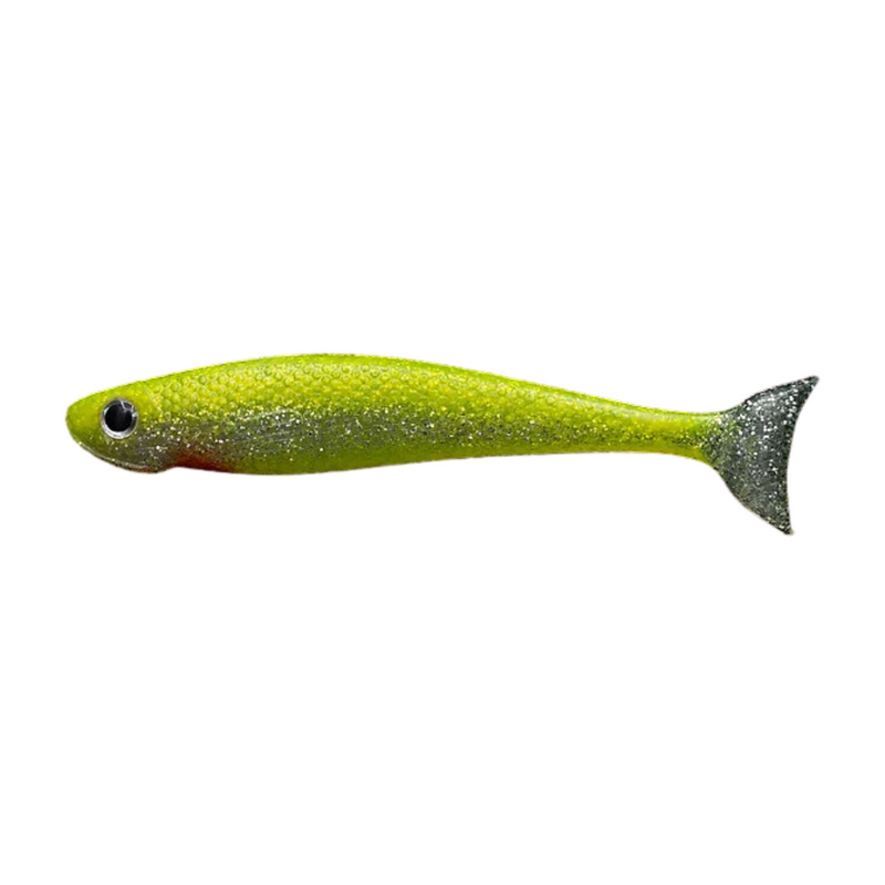 Load image into Gallery viewer, BITE ME LURES 5&quot; [CLR:CHARTREUSE FLASH]

