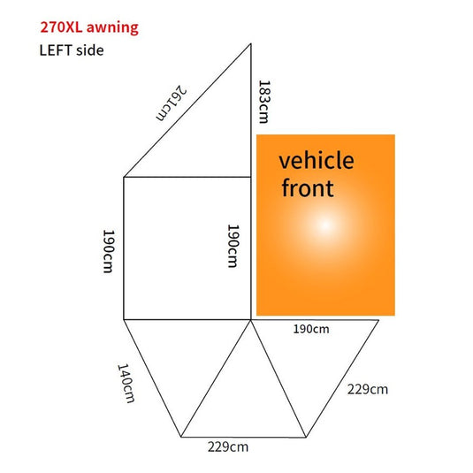 CAMPBOSS BOSS SHADOW 270XL AWNING