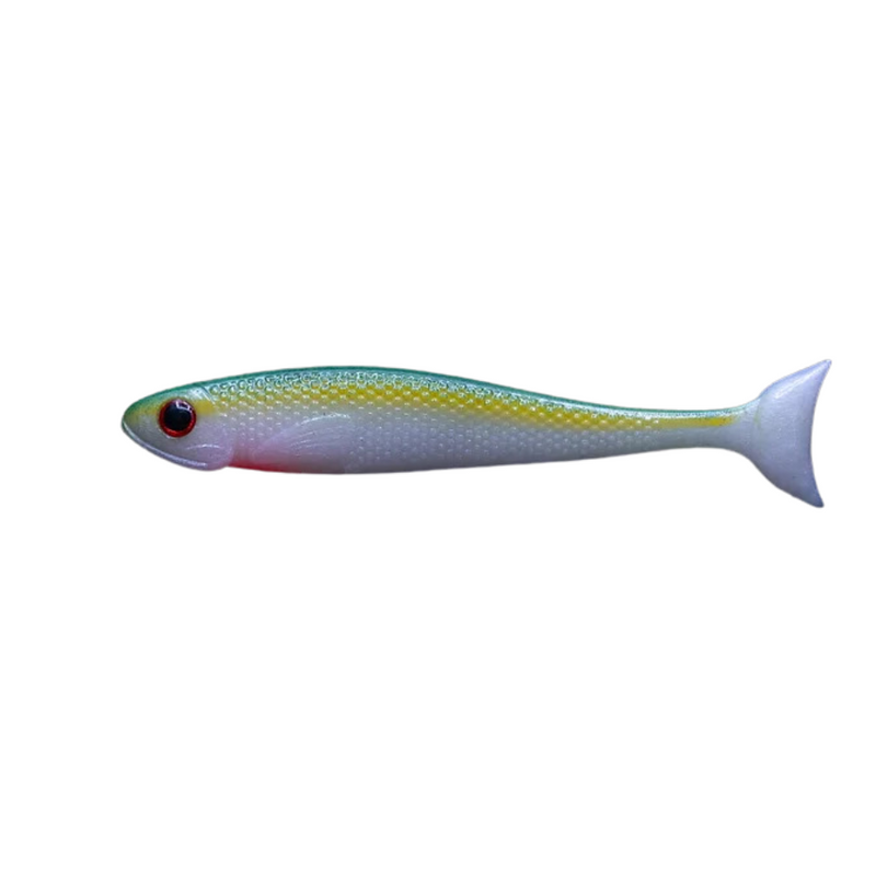 Load image into Gallery viewer, BITE ME LURES 7&quot; [CLR:LEMON LIME PEARL]
