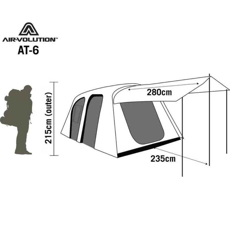 Load image into Gallery viewer, DARCHE AIR-VOLUTION AT-6 TENT GREEN
