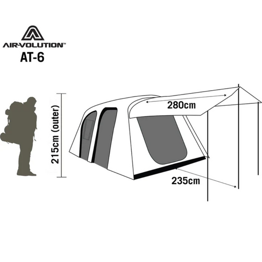 DARCHE AIR-VOLUTION AT-6 TENT GREEN