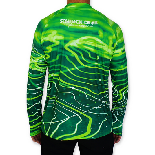 STAUNCH CRAB MENS FISHING SHIRT MENS [CLR:KELP CONTOUR SZ:2X-LARGE]