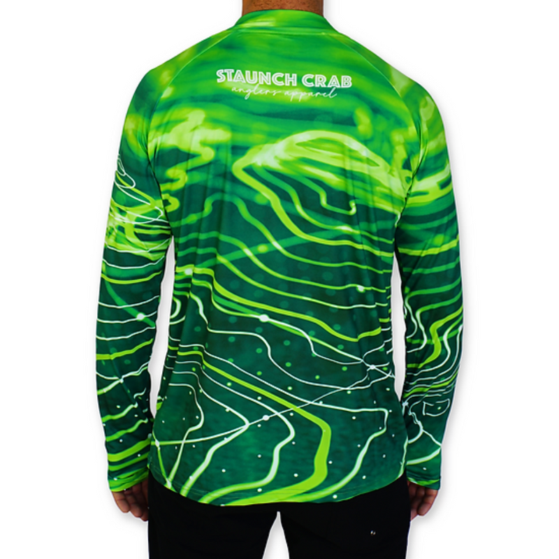 Load image into Gallery viewer, STAUNCH CRAB MENS FISHING SHIRT MENS [CLR:KELP CONTOUR SZ:2X-LARGE]
