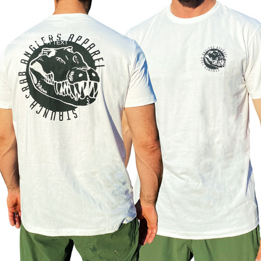 STAUNCH CRAB TEE SHIRT CROC [CLR:WHITE SZ:2X-LARGE]