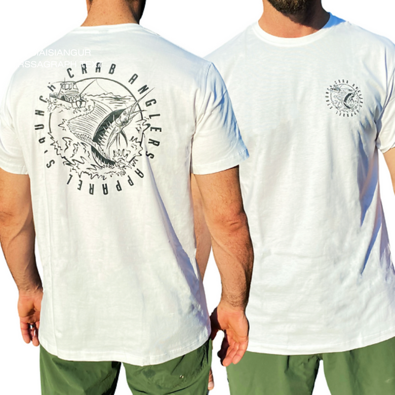 Load image into Gallery viewer, STAUNCH CRAB TEE SHIRT SAILY [CLR:WHITE SZ:2X-LARGE]
