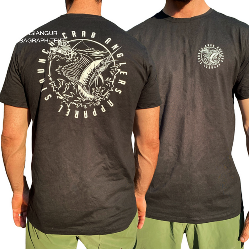 Load image into Gallery viewer, STAUNCH CRAB TEE SHIRT SAILY [CLR:BLACK SZ:2X-LARGE]

