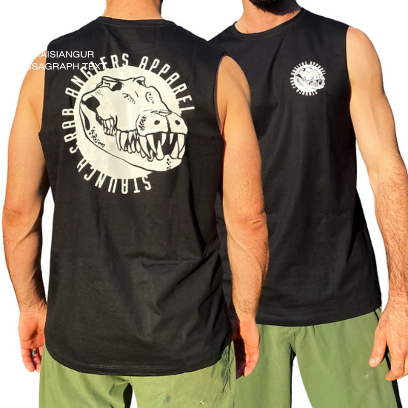 Load image into Gallery viewer, STAUNCH CRAB MUSCLE TANK CROC [CLR:BLACK SZ:2X-LARGE]
