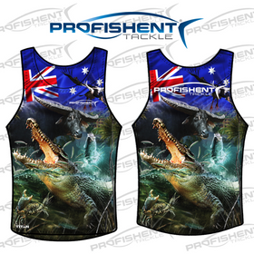 PROFISHENT KIDS SUBLIMATED SINGLET OZ TOP END [SZ:10]