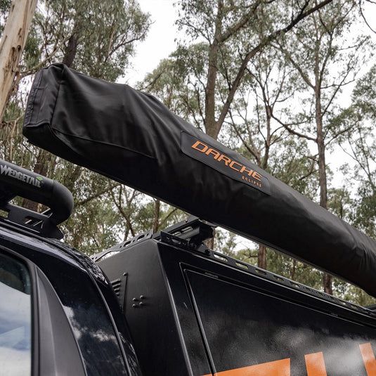 DARCHE ECLIPSE 270 FREESTANDING + RTT ENTRY LED AWNING  LEFT HAND SIDE