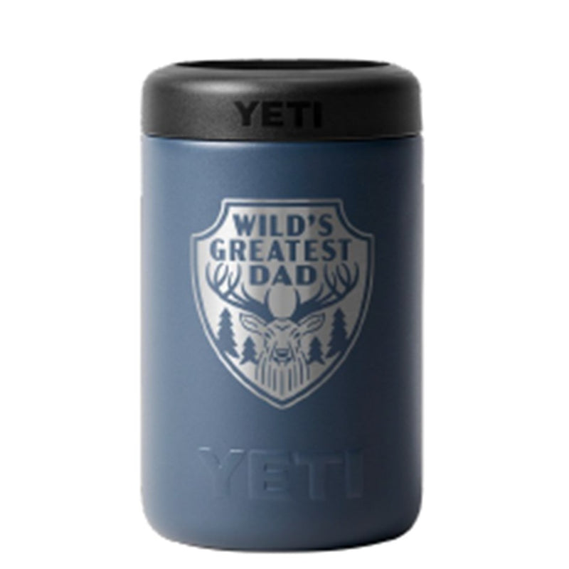 Load image into Gallery viewer, YETI RAMBLER 375ML COLSTER 2.0 WILDS GREATEST DAD [CLR:NAVY]
