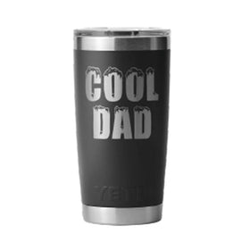 YETI RAMBLER 20OZ WITH MAGSLIDER COOL DAD [CLR:BLACK]