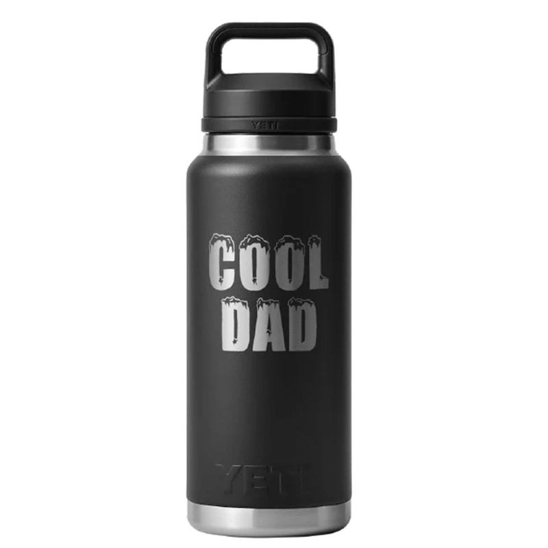Load image into Gallery viewer, YETI RAMBLER BOTTLE 36OZ COOL DAD [CLR:BLACK]
