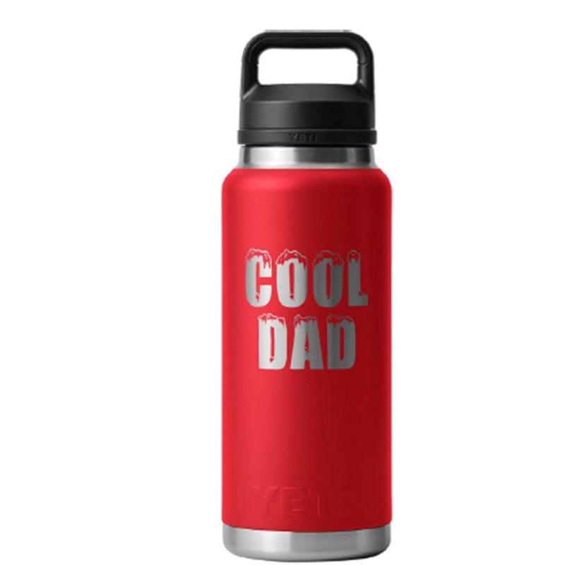 Load image into Gallery viewer, YETI RAMBLER BOTTLE 36OZ COOL DAD [CLR:RESCUE RED]
