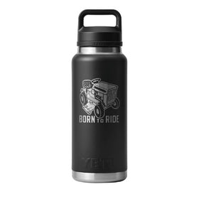 YETI RAMBLER BOTTLE 36OZ BORN TO RIDE [CLR:BLACK]