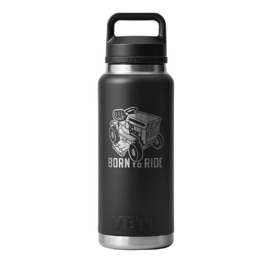 YETI RAMBLER BOTTLE 36OZ BORN TO RIDE [CLR:BLACK]
