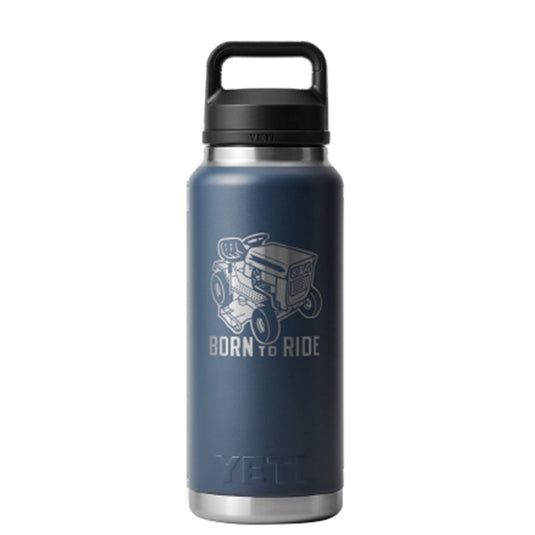 YETI RAMBLER BOTTLE 36OZ BORN TO RIDE [CLR:NAVY]