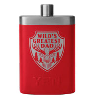 YETI FLASK WILDS GREATEST DAD [CLR:RESCUE RED]