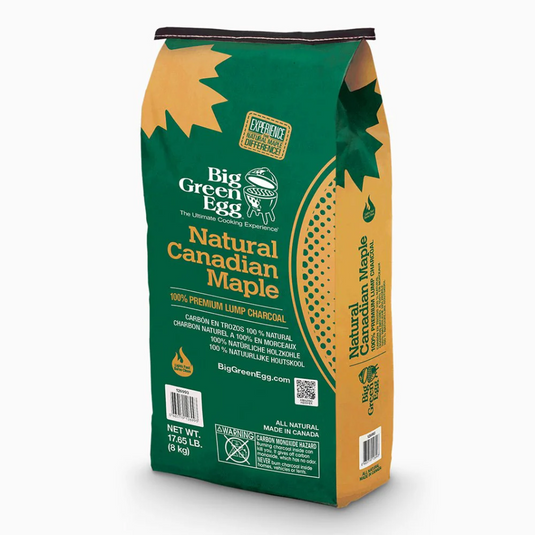BIG GREEN EGG CHARCOAL NATURAL CANADIAN MAPLE LUMP 