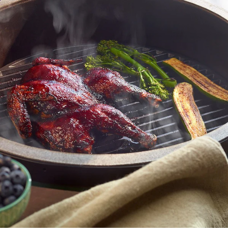 Load image into Gallery viewer, BIG GREEN EGG HALF MOON CAST IRON GRID [SZ:LARGE]
