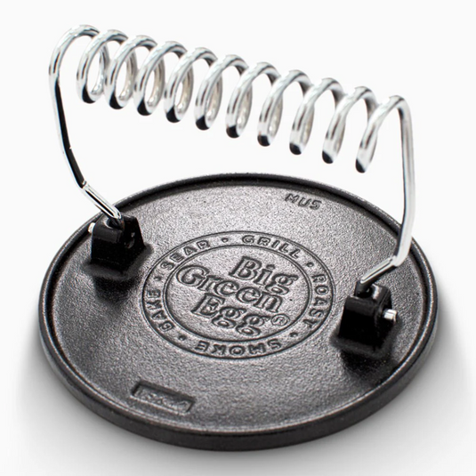 BIG GREEN EGG CAST IRON GRILL PRESS