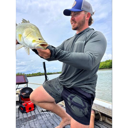 STAUNCH CRAB CHASE TO CHILL SHORTS BLACK & KHAKI [SZ:SMALL]