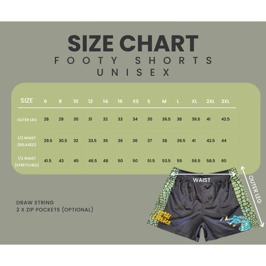 STAUNCH CRAB CHASE TO CHILL SHORTS BLACK & KHAKI [SZ:SMALL]