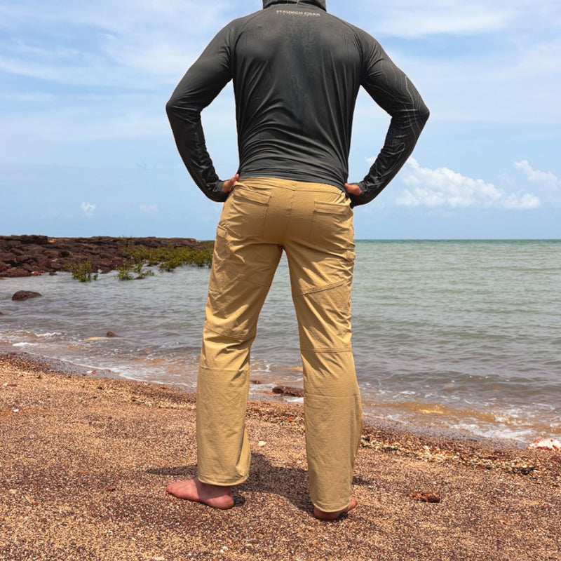 Load image into Gallery viewer, STAUNCH CRAB COAST TO CAMP PANTS TAN [SZ:SMALL]
