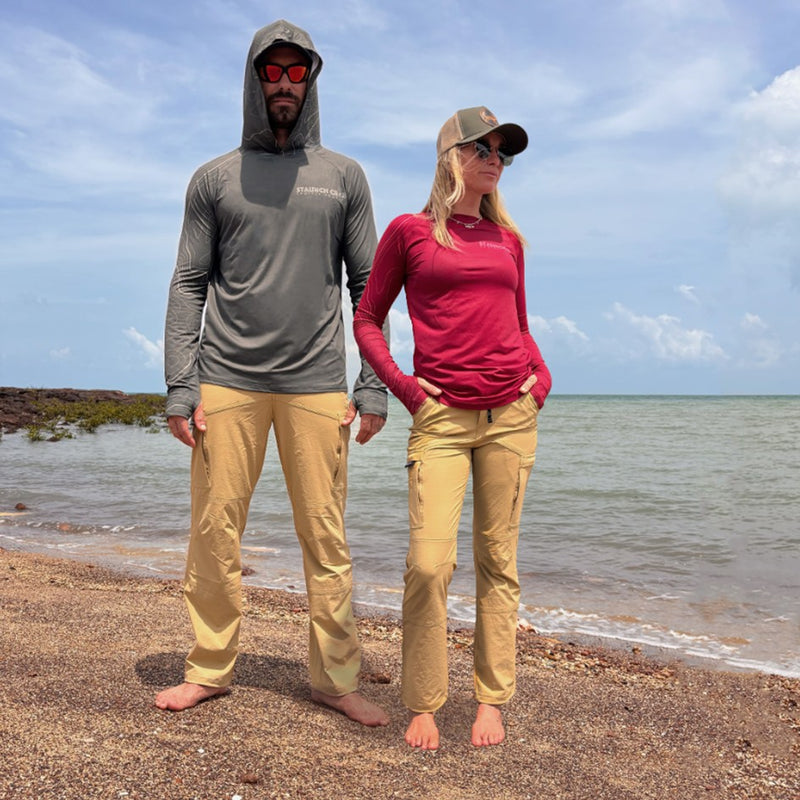 Load image into Gallery viewer, STAUNCH CRAB COAST TO CAMP PANTS TAN [SZ:LARGE]
