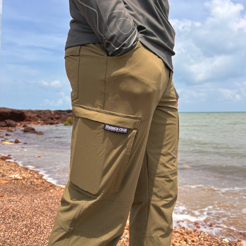 Load image into Gallery viewer, STAUNCH CRAB COAST TO CAMP PANTS KHAKI [SZ:MEDIUM]
