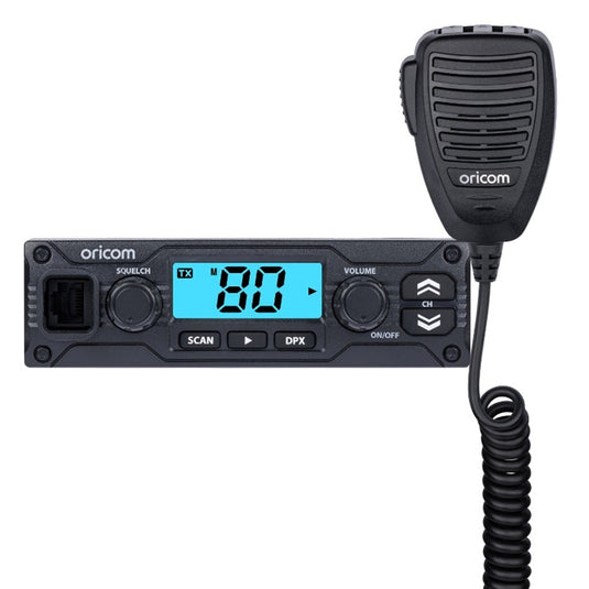 ORICOM UHF048 COMPACT 5 WATT UHF CB RADIO + ANU050 UHF CB 3DBI COAXIAL DIPOLE ANTENNA