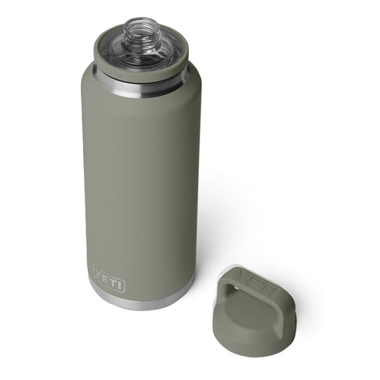 YETI RAMBLER BOTTLE 46oz 1.4L WITH CHUG CAP [CLR:PAMPA GREEN]