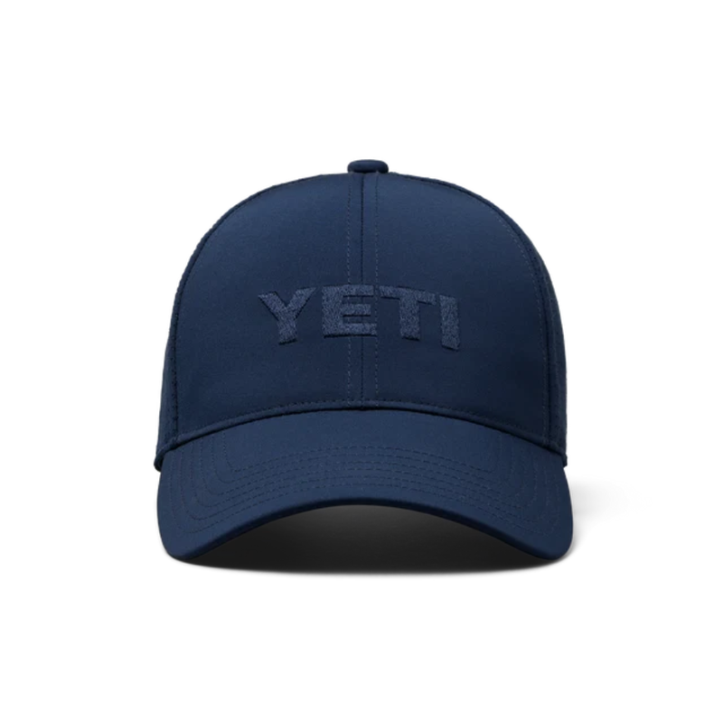 Load image into Gallery viewer, YETI LOGO STRUCTURED PERFORM HAT NAVY
