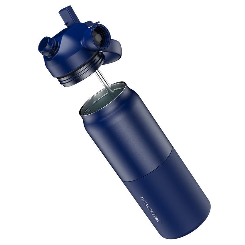 Load image into Gallery viewer, AUSSIE PAL INSULATED WATER BOTTLE 1L [CLR:NAVY]
