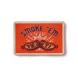 YETI COLLECTORS PATCH SMOKE EM RED