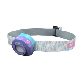 LED LENSER KIDS HEADLAMP 4R RECHAREABLE [CLR:PURPLE]