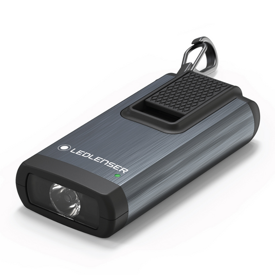 LED LENSER K6R RECHARGEABLE KEY RING LIGHT [CLR:GREY]