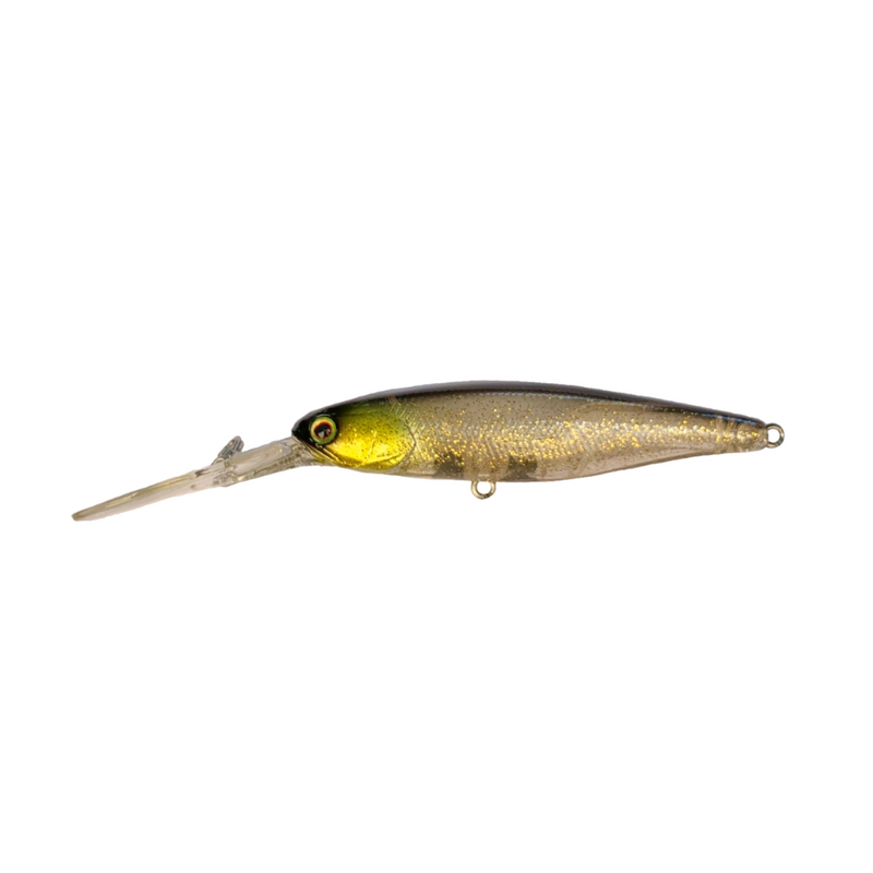 Load image into Gallery viewer, JACKALL SDD SQUIRREL 79SP SILENT SUSPENDING HANK TUNE [CLR:GOLD FLAKE BLACK HEAD]
