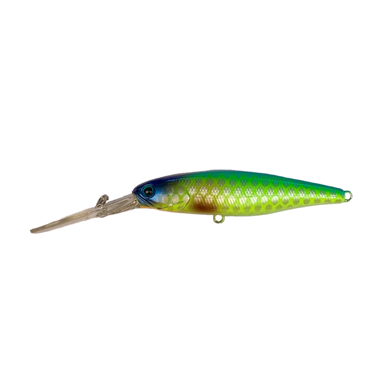 Load image into Gallery viewer, JACKALL SDD SQUIRREL 79SP SILENT SUSPENDING HANK TUNE [CLR:BLUEBACK CHARTREUSE]
