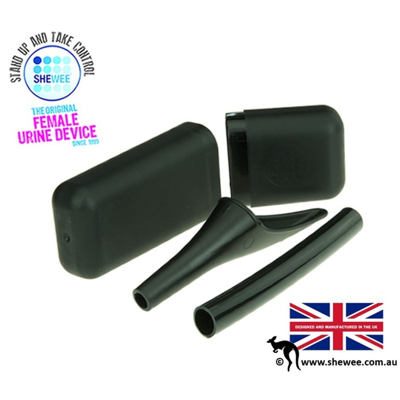 Load image into Gallery viewer, SHEWEE EXTREME FEMALE URINATION DEVICE WITH CASE &amp; TUBE [CLR:BLACK]
