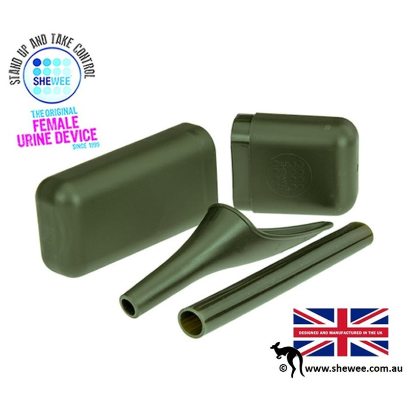Load image into Gallery viewer, SHEWEE EXTREME FEMALE URINATION DEVICE WITH CASE &amp; TUBE [CLR:NATO GREEN]
