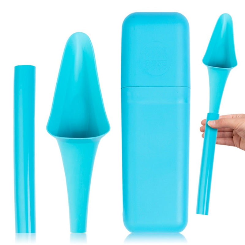 Load image into Gallery viewer, SHEWEE FLEXI FEMALE URINATION DEVICE WITH CASE &amp; TUBE [CLR:AQUA]

