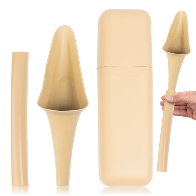 Load image into Gallery viewer, SHEWEE FLEXI FEMALE URINATION DEVICE WITH CASE &amp; TUBE [CLR:SAND]
