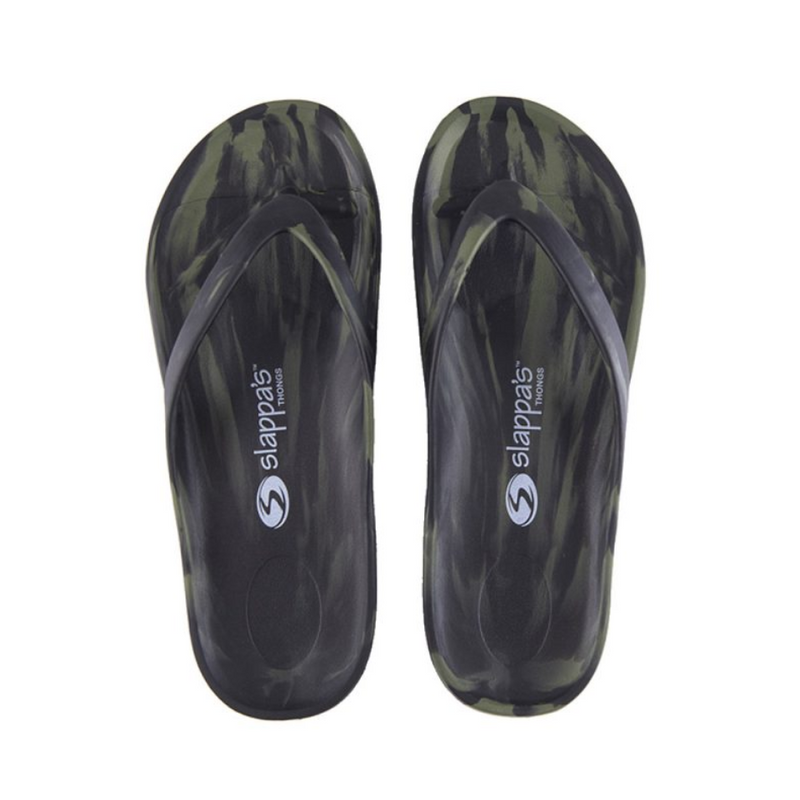 Load image into Gallery viewer, SLAPPA'S THONGS BLACK ARMY [SZ:47]
