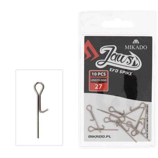 MIKADO JAWS EVO SPIKE 27MM 10PK
