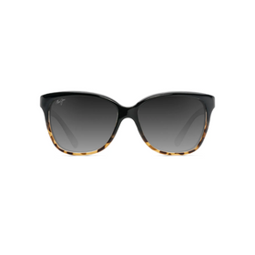 MAUI JIM STARFISH SUNGLASSES BLACK WITH TORTOISE THIN GLASS NEUTRAL GREY