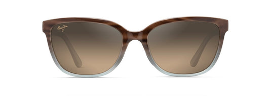MAUI JIM HONI SUNGLASSES SANDSTONE WITH BLUE THIN GLASS NEUTRAL GREY 