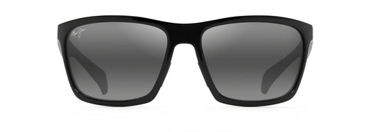 MAUI JIM MAKOA SUNGLASSES GLOSS BLACK THIN GLASS NEUTRAL GREY 