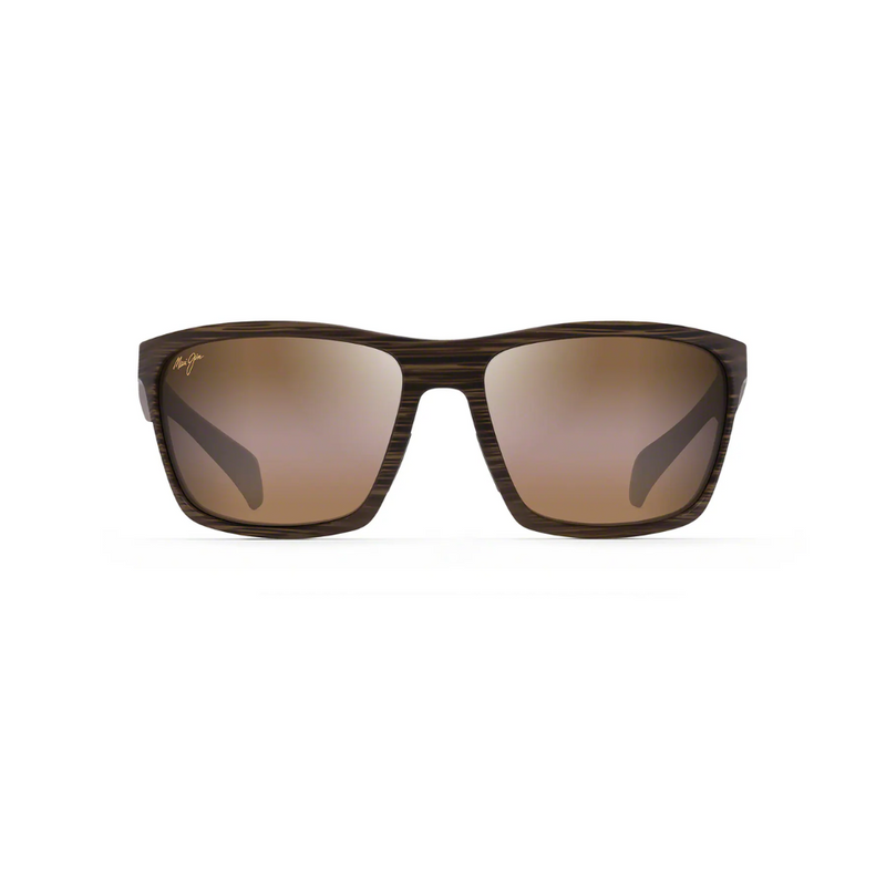 Load image into Gallery viewer, MAUI JIM MAKOA SUNGLASSES MATTE BROWN WOOD GRAIN THIS GLASS HCL BRONZE 
