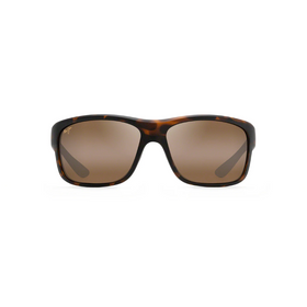 MAUI JIM SOUTHERN CROSS SUNGLASSES MATTE TORTOISE RUBBER THIN GLASS HCL BRONZE